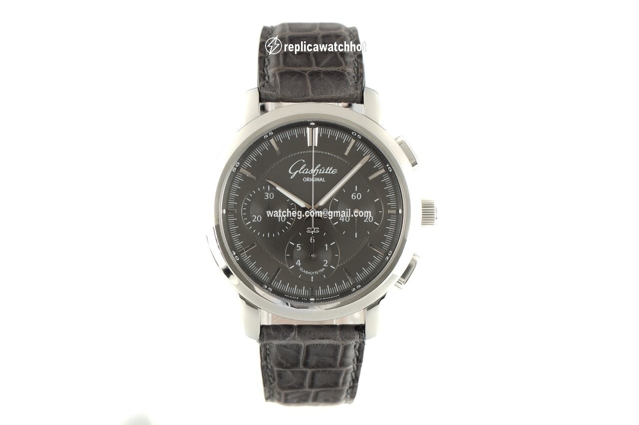 Glashtte Original Senator Chronograph Mens watch Unisex Automatic Steel 39-31-34-42-04 2