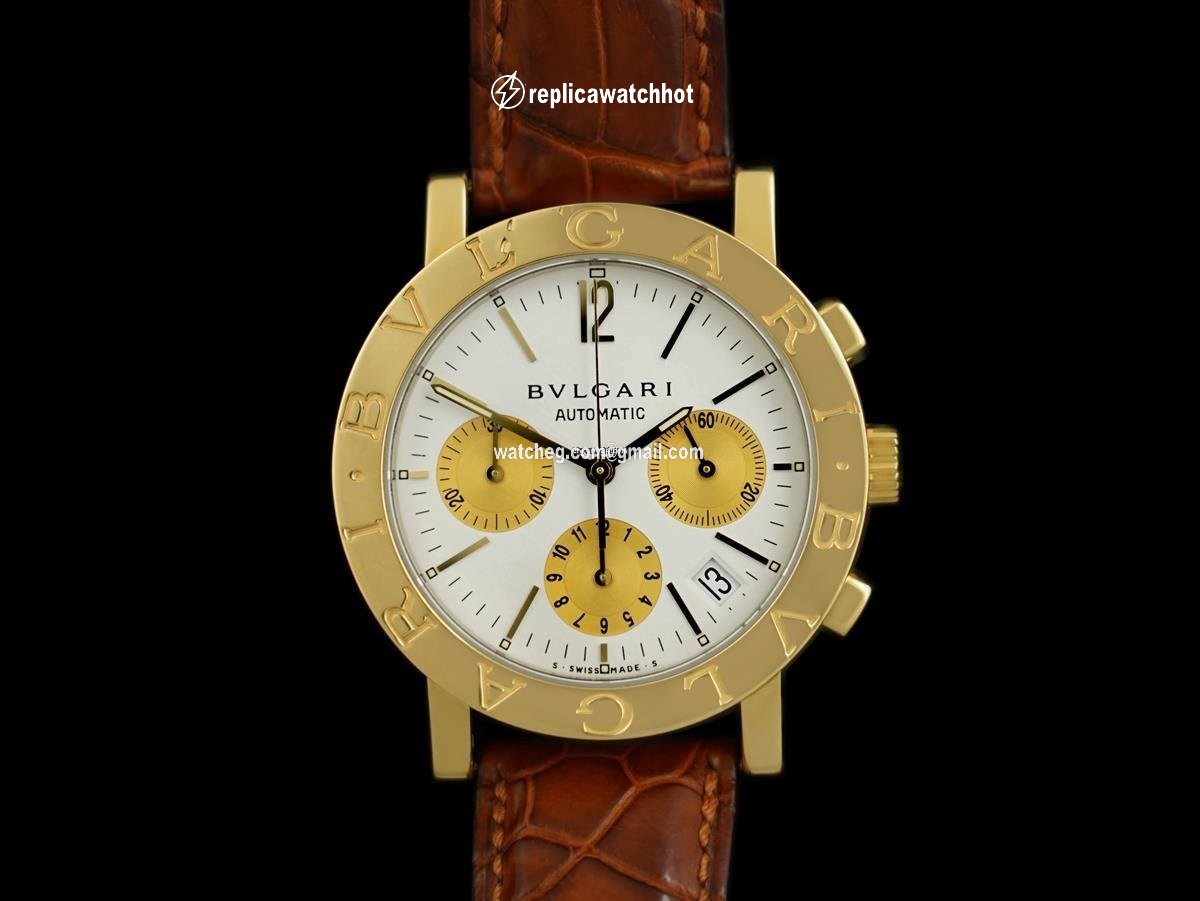 Bulgari Mens watch Unisex Automatic Yellow gold 8057SH 2