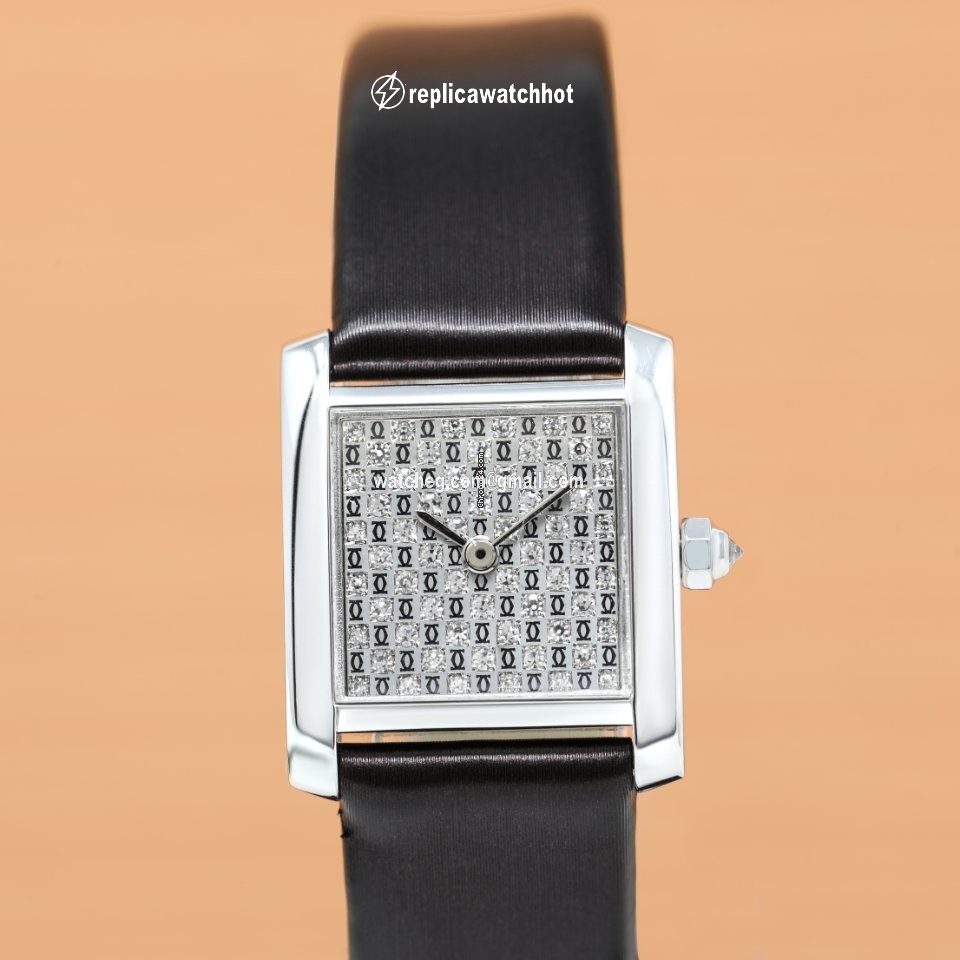 Cartier Tank Francaise Womens watch Quartz White gold Cartier 2517 2