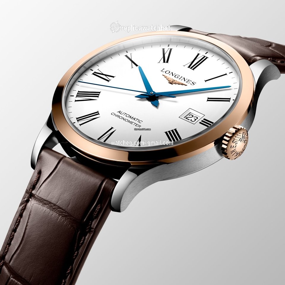 Longines Record Mens watch Unisex Automatic Rose gold L2.821.5.11.2 2