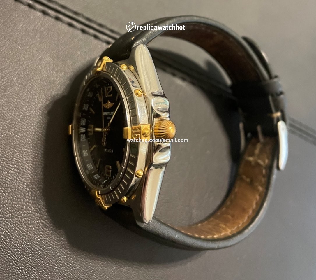 Breitling Mens watch Unisex Automatic Gold Steel B10050 2