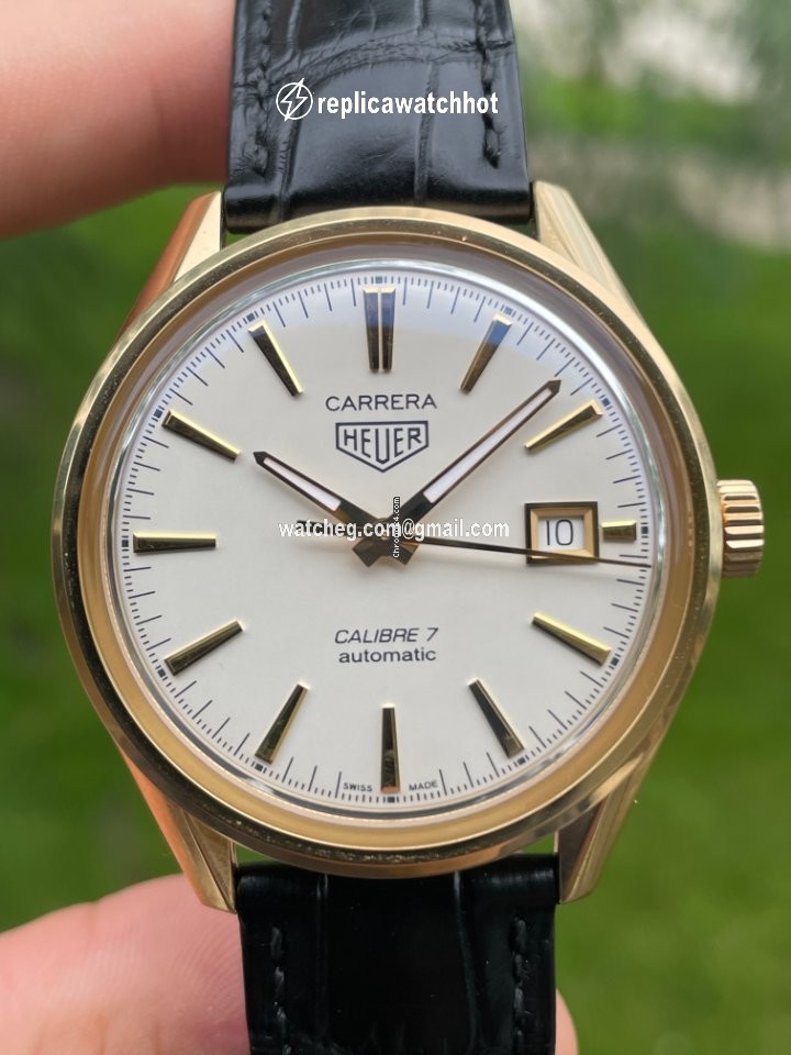 TAG Heuer Carrera Calibre 7 Mens watch Unisex Automatic Yellow gold WAR2140.FC8159 2