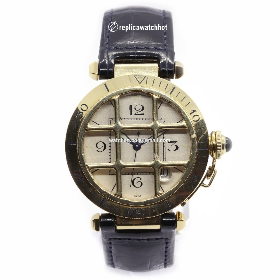Cartier Pasha Mens watch Unisex Automatic Yellow gold 1021 2