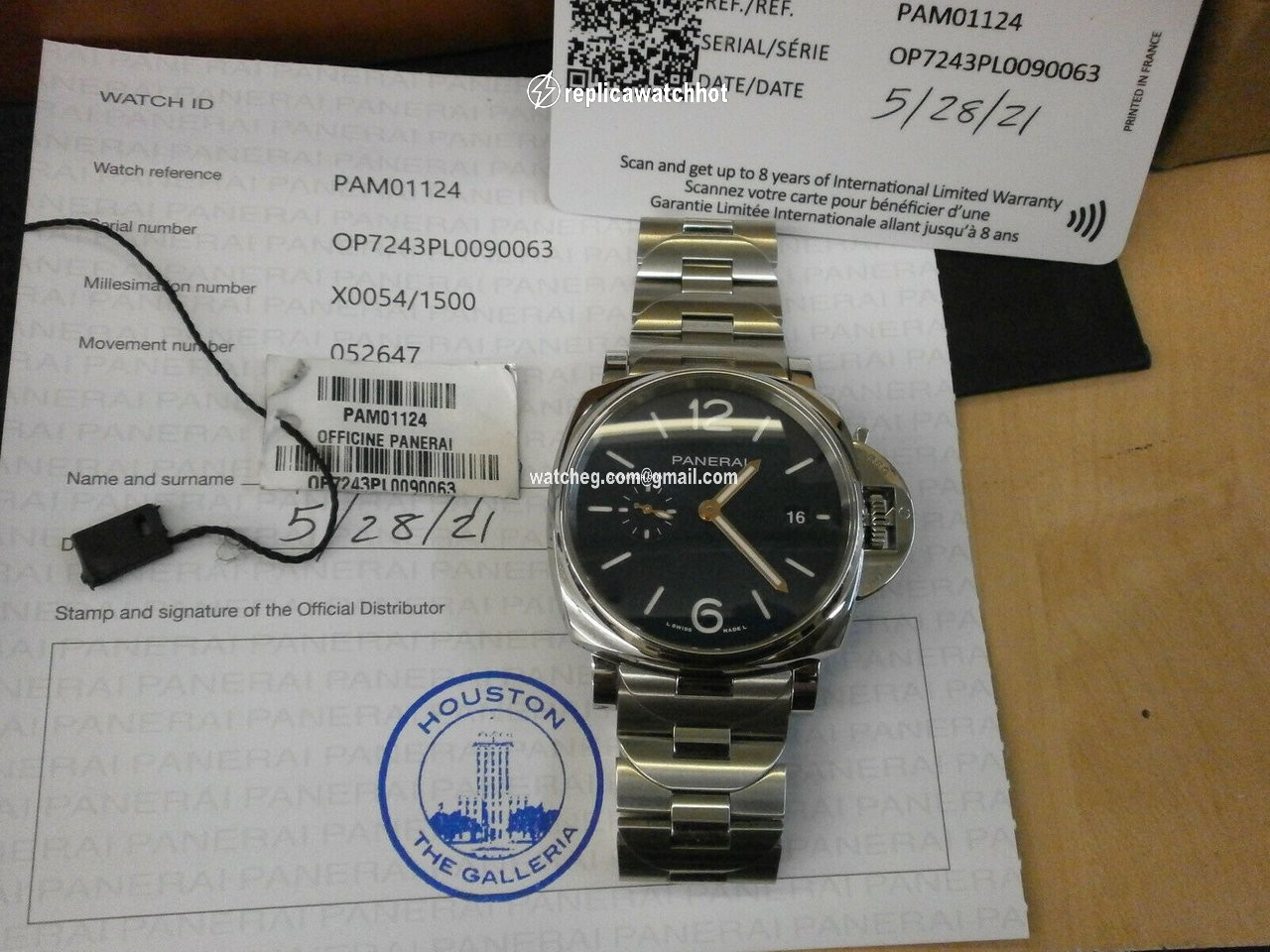 Panerai Mens watch Unisex Automatic Steel 1124 2