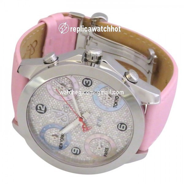 Jacob & Co. Five Time Zone Quartz Steel JC-132SS 2