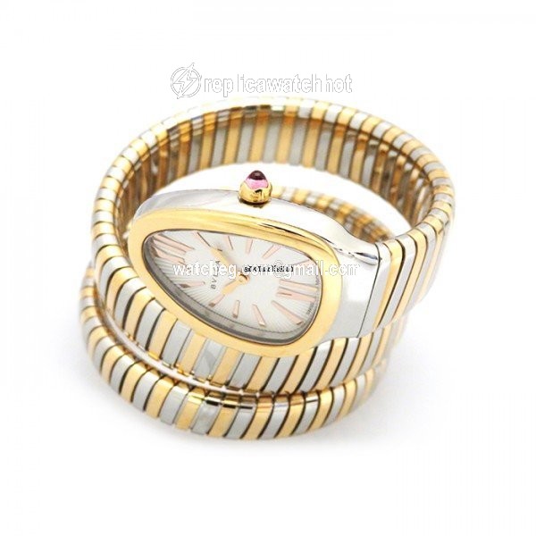 Bulgari Serpenti Quartz Gold Steel SP35C6SPG.2T 2