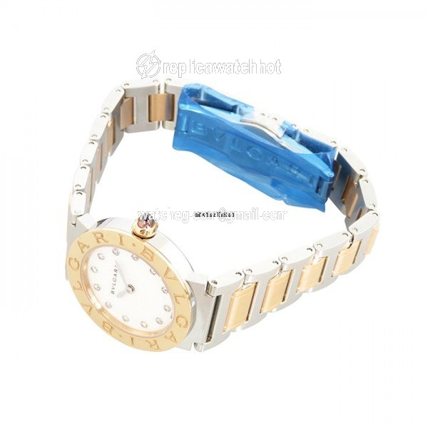 Bulgari Bulgari Quartz Gold Steel BBL26WSPG 12 2