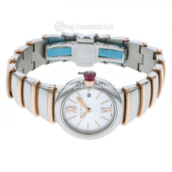 Bulgari Lucea Quartz Gold Steel LU28C6SSPGD 2