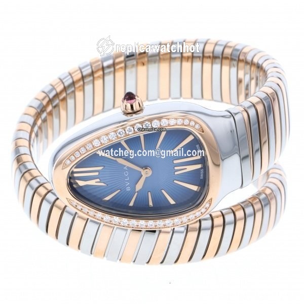 Bulgari Serpenti Quartz Gold Steel SP35C3SPGD.1T 2