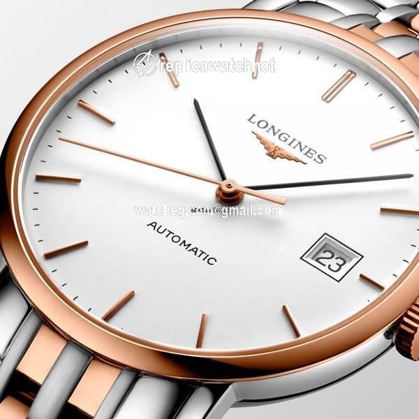 Longines Elegant Mens watch Unisex Automatic Gold Steel L4.810.5.12.7 2