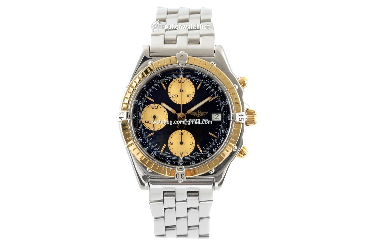 Breitling Chronomat Mens watch Unisex Automatic Gold Steel B13048 2
