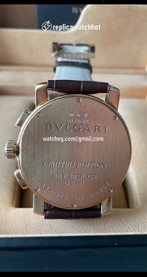 Bulgari Mens watch Unisex Automatic Rose gold 00381 2