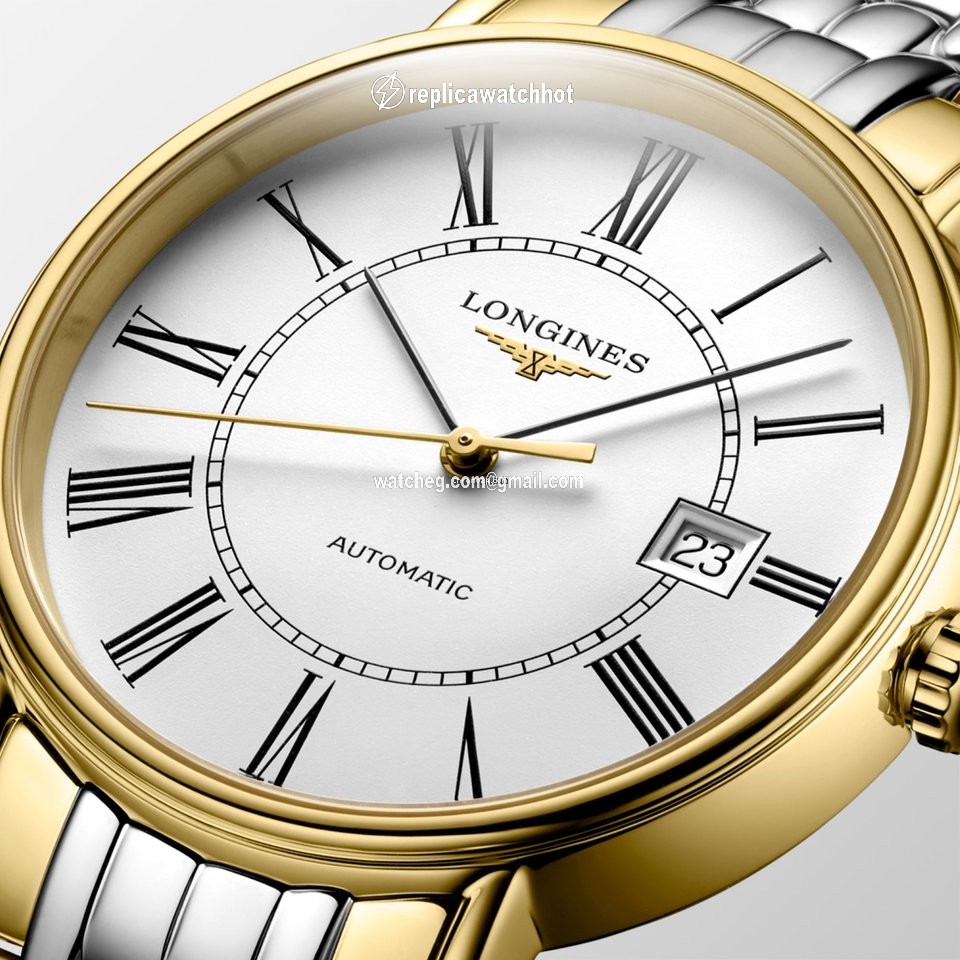 Longines Presence Mens watch Unisex Automatic Gold Steel L4.922.2.11.7 2