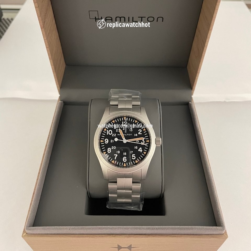 Hamilton Khaki Field Mens watch Unisex Manual winding Steel H69529133 2