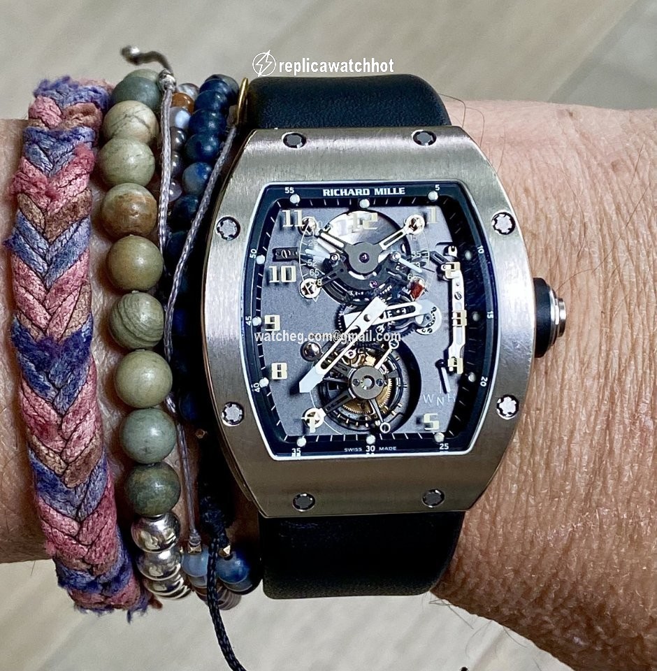 Richard Mille Manual winding White gold RM002 2