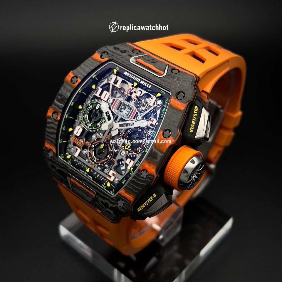 Richard Mille RM 011 Mens watch Unisex Automatic Carbon RM 11-03 McLaren 2