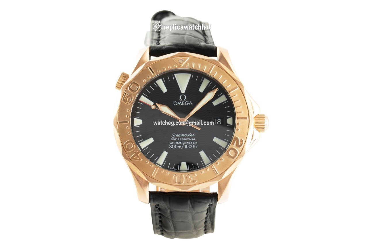 Omega Seamaster Mens watch Unisex Automatic Red gold 2636.50.91 2