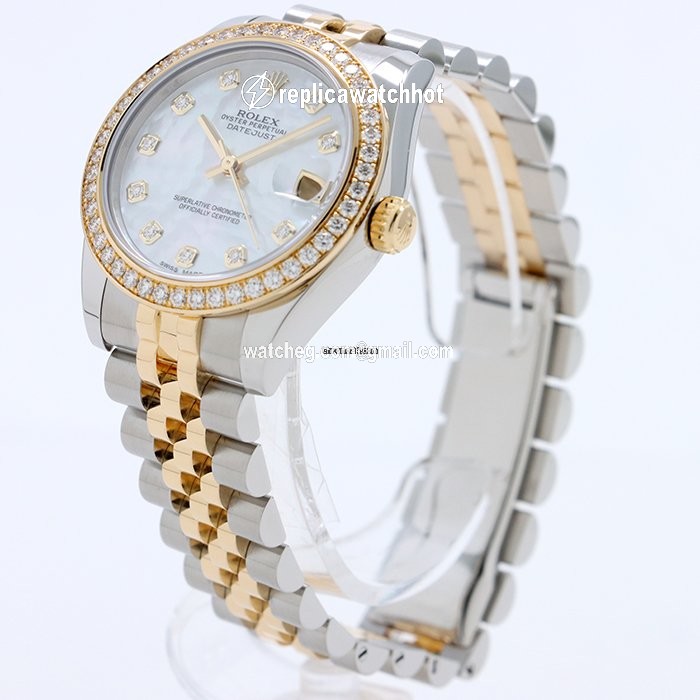 Rolex Datejust 31 Gold Steel Automatic 178383NG 2