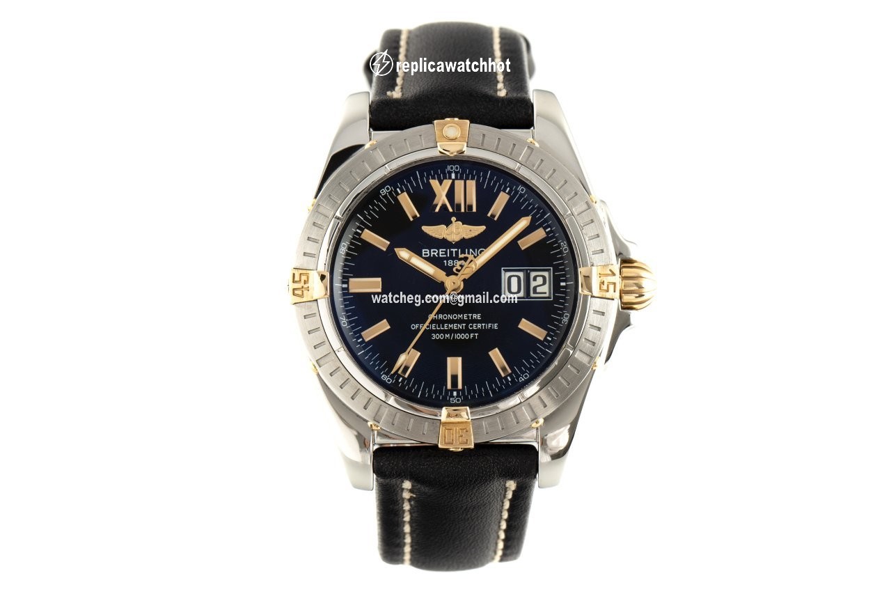 Breitling Galactic 41 Mens watch Unisex Automatic Gold Steel B49350 2