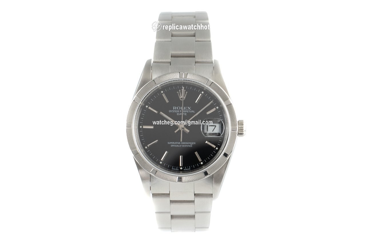 Rolex Oyster Perpetual Date Mens watch Unisex Steel Automatic 15210 2