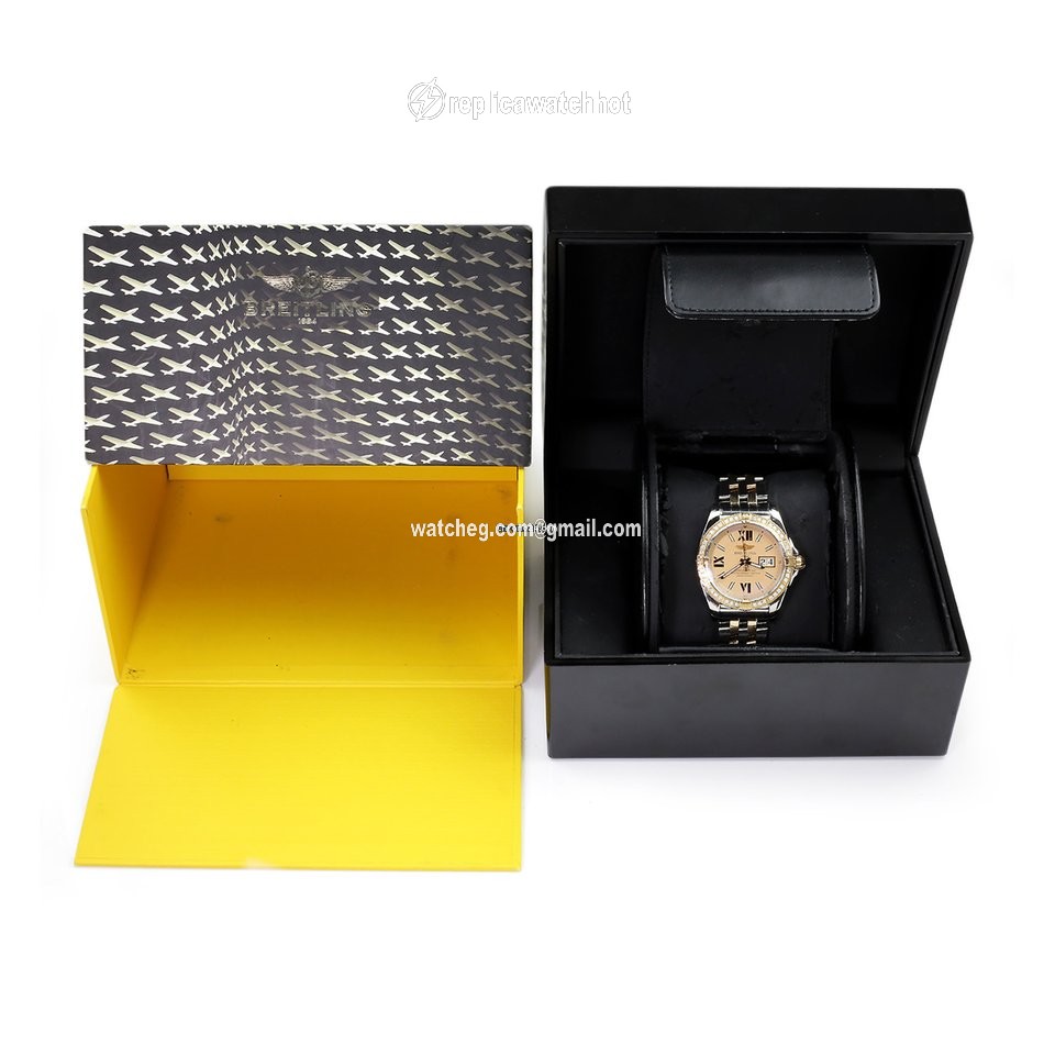 Breitling Galactic 41 Mens watch Unisex Automatic Gold Steel C49350 2