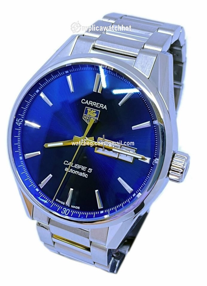 TAG Heuer Carrera Calibre 5 Mens watch Unisex Automatic Steel WAR201E 2