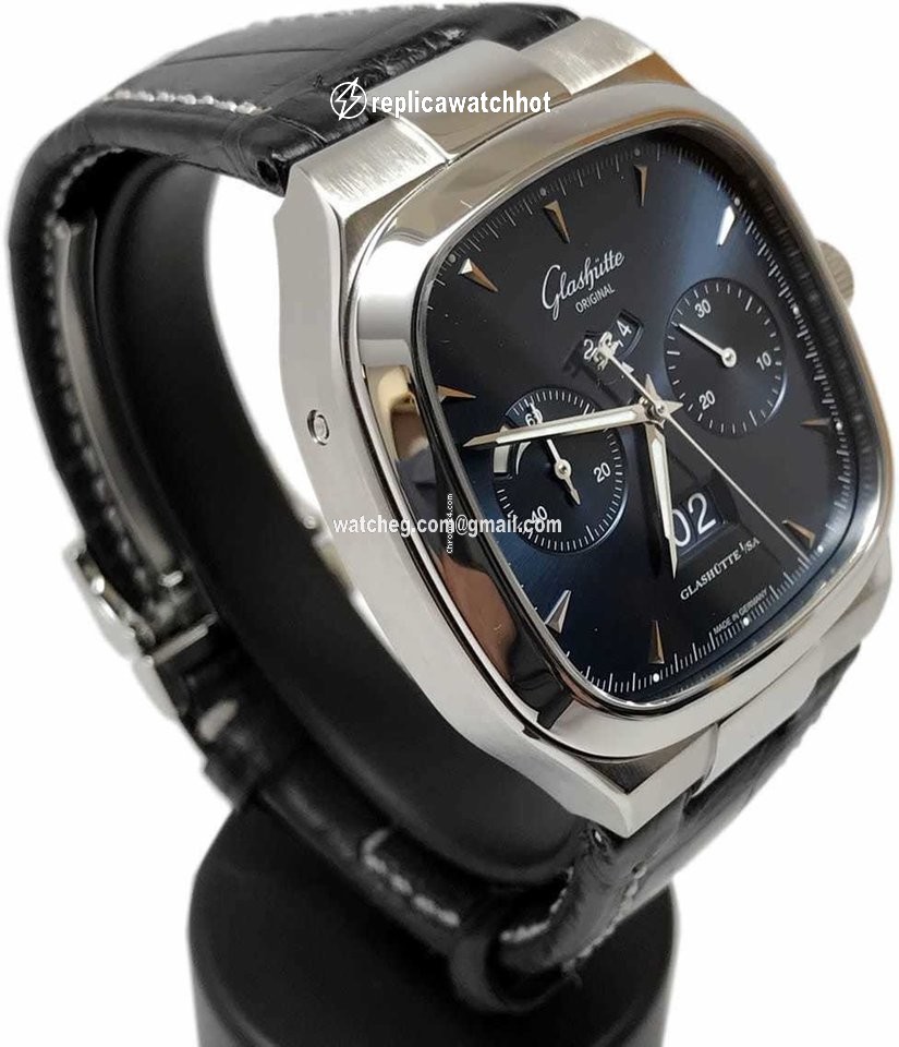 Glashtte Original Seventies Chronograph Panorama Date Mens watch Unisex Automatic Steel 1-37-02-03-02-30 2