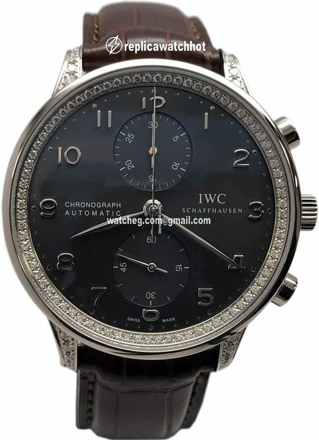 IWC Portuguese Chronograph Mens watch Unisex Automatic White gold 3714.74 2