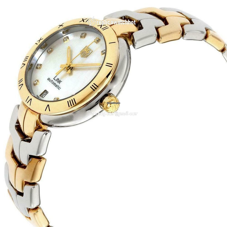 TAG Heuer Link Lady Automatic Gold Steel WAT2351.BB0957 WAT2351BB0957 2