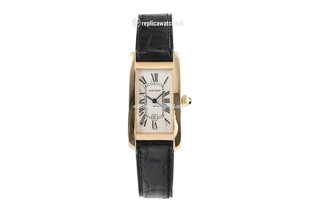 Cartier Tank Americaine Mens watch Unisex Automatic Yellow gold 2483 2
