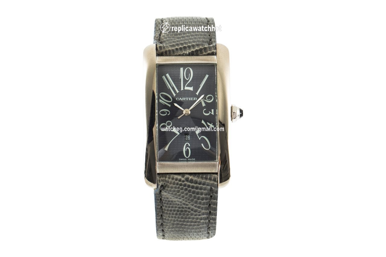 Cartier Tank Americaine Mens watch Unisex Automatic White gold 1741 2
