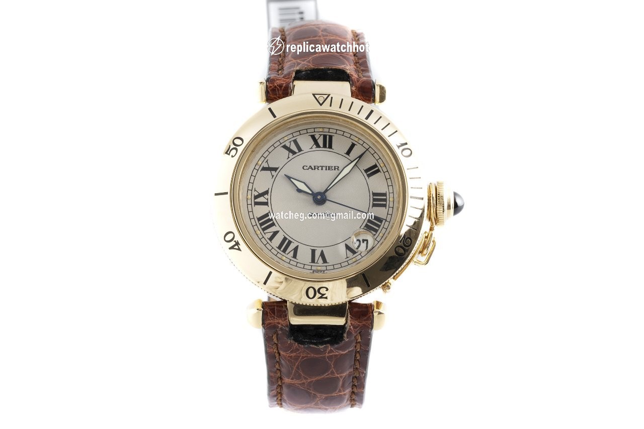 Cartier Pasha C Mens watch Unisex Automatic Yellow gold 1035 2