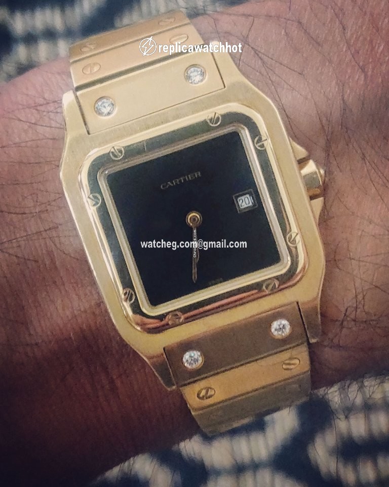 Cartier Santos Mens watch Unisex Automatic Yellow gold 2960 2