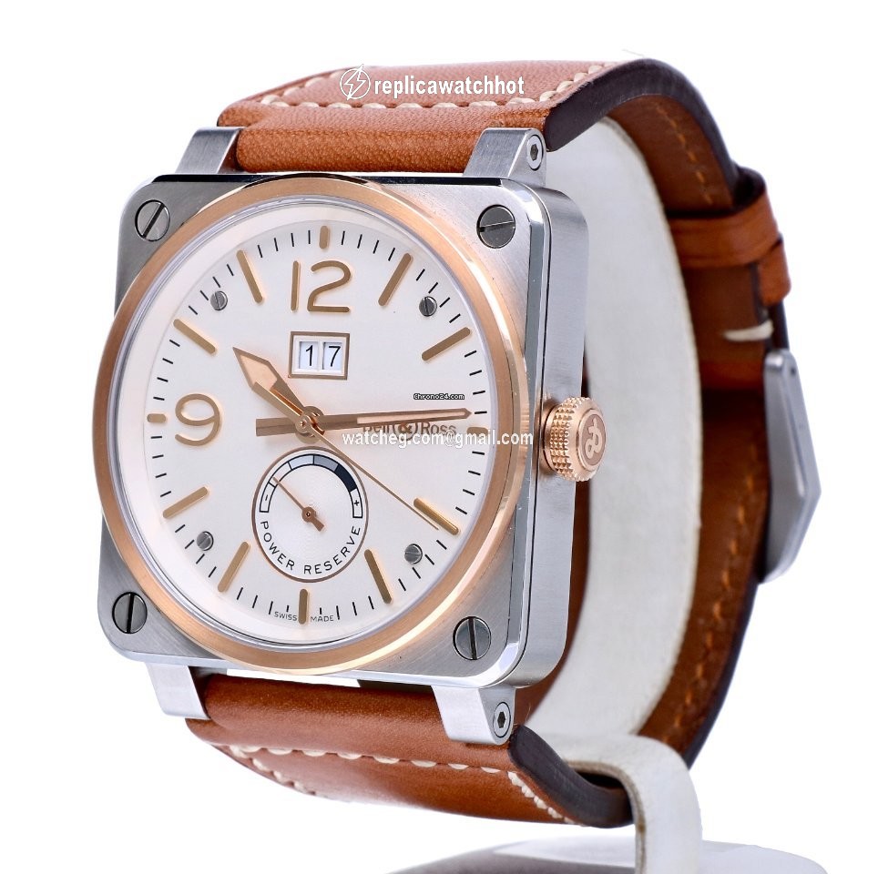 Bell & Ross BR 03-90 Grande Date et Reserve de Marche Mens watch Unisex Automatic Gold Steel BR0390-BICOLOR 2