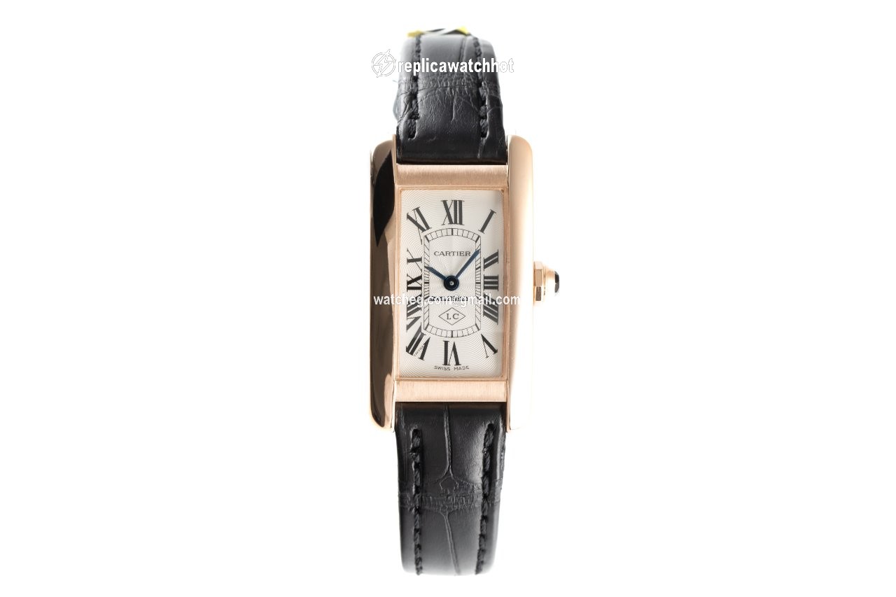Cartier Tank Americaine Womens watch Quartz Red gold 2503 2