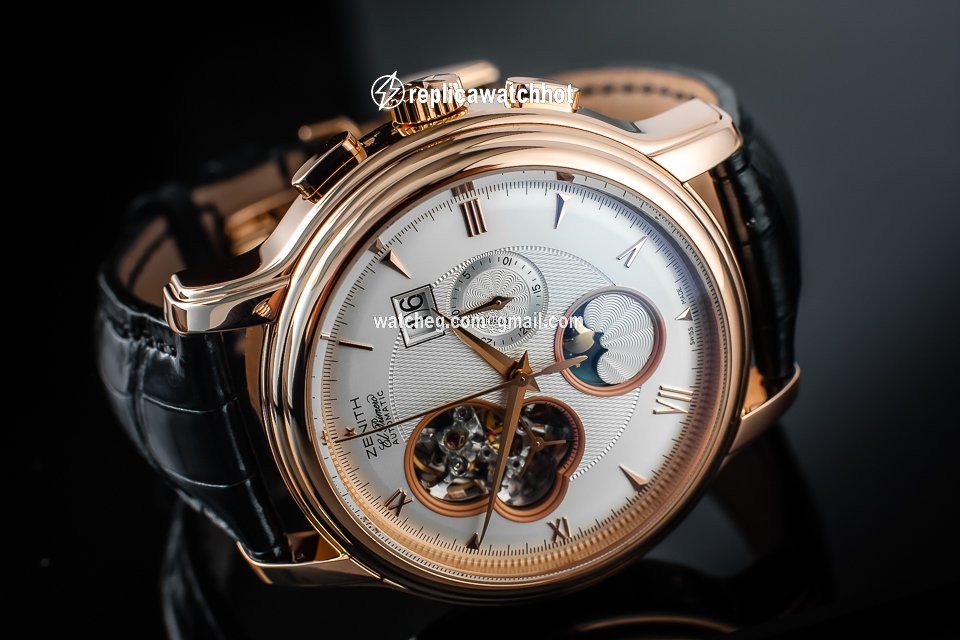 Zenith Mens watch Unisex Automatic Rose gold 18 1260 4047 2