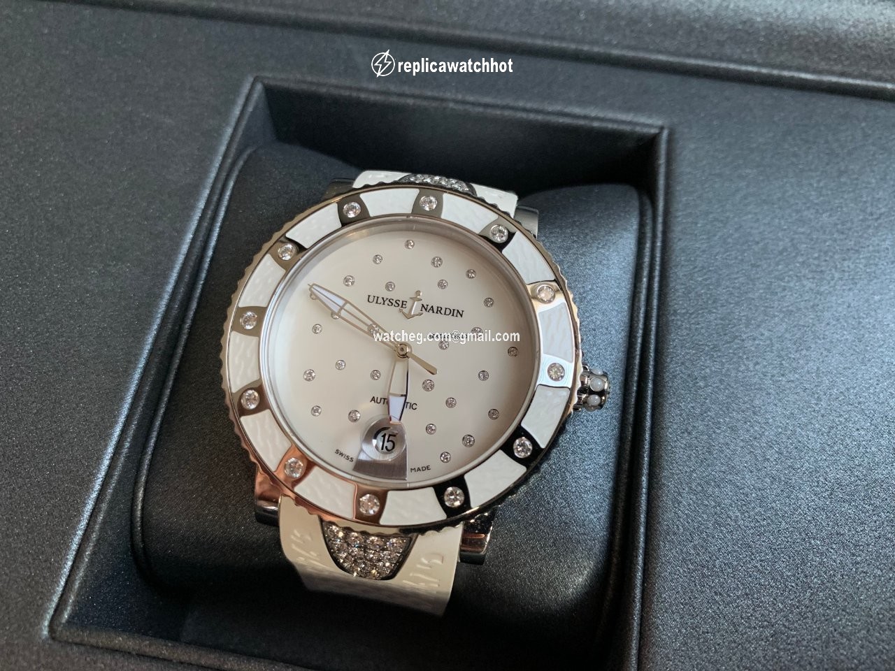 Ulysse Nardin Lady Diver Starry Night Womens watch Automatic Steel 8103-101E-3C 20 2