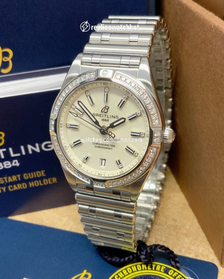Breitling Chronomat Womens watch Quartz Steel A77310591A1A1 2
