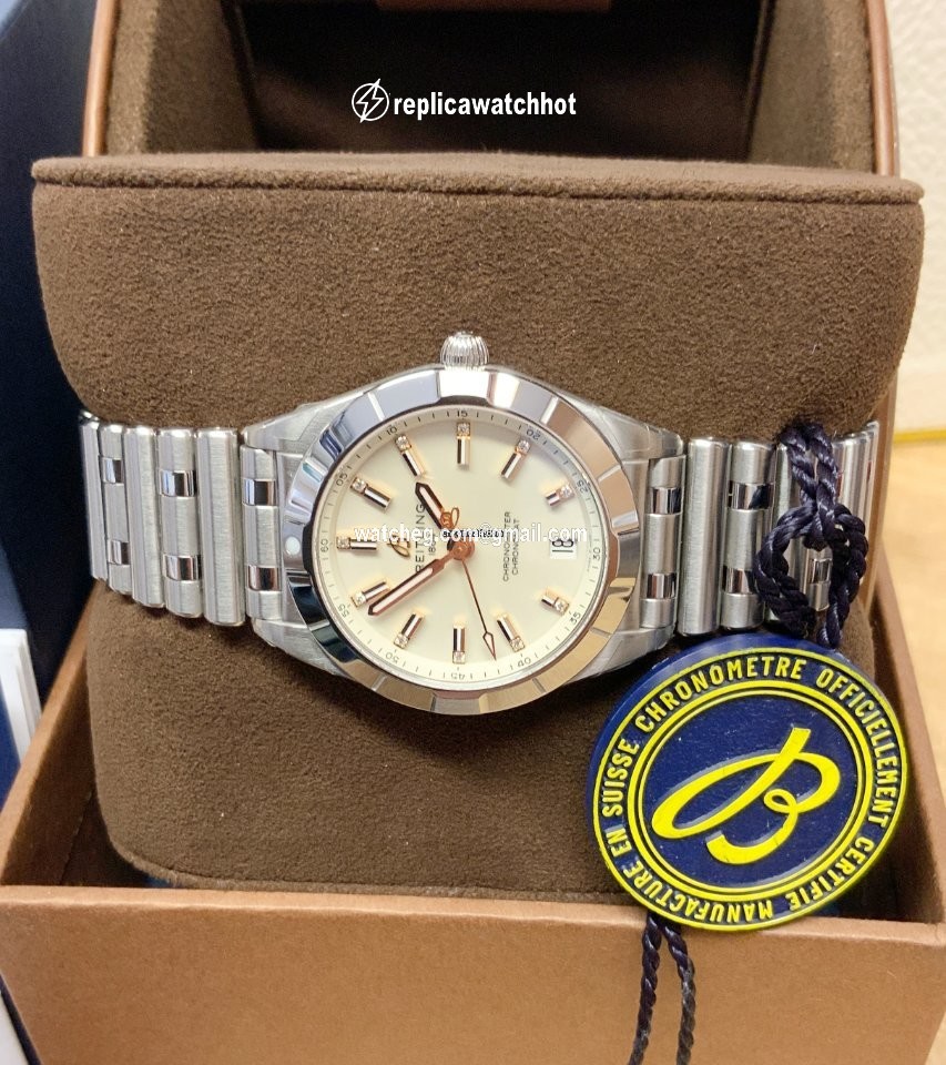 Breitling Chronomat Womens watch Quartz Steel A77310101A3A1 2