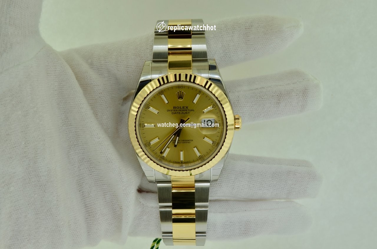Rolex Datejust 41 Mens watch Unisex Gold Steel Automatic 126333-0010 2