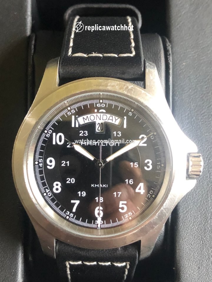 Hamilton Khaki Field King Mens watch Unisex Quartz Steel H644510 2