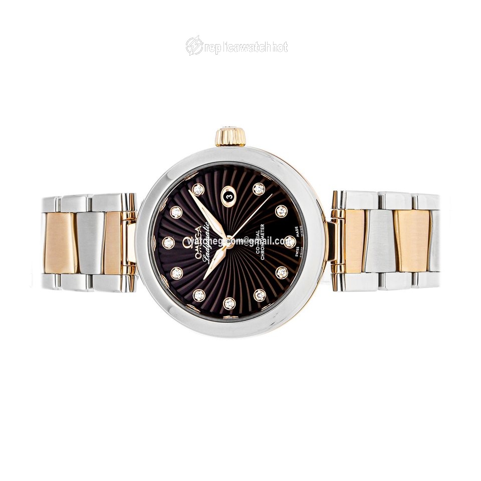 Omega De Ville Ladymatic Womens watch Automatic Gold Steel 425.20.34.20.63.001 2