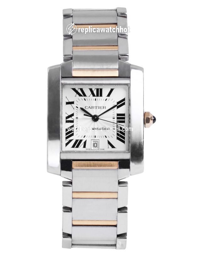 Cartier Tank Francaise Mens watch Unisex Automatic Gold Steel W51005Q4 2302 2
