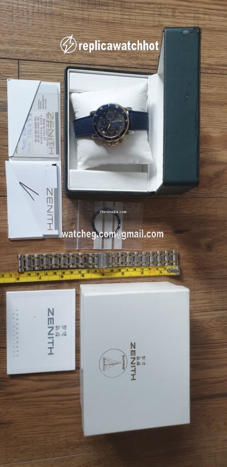 Zenith El Primero Chronograph Mens watch Unisex Automatic Gold Steel 53.0370.400 2
