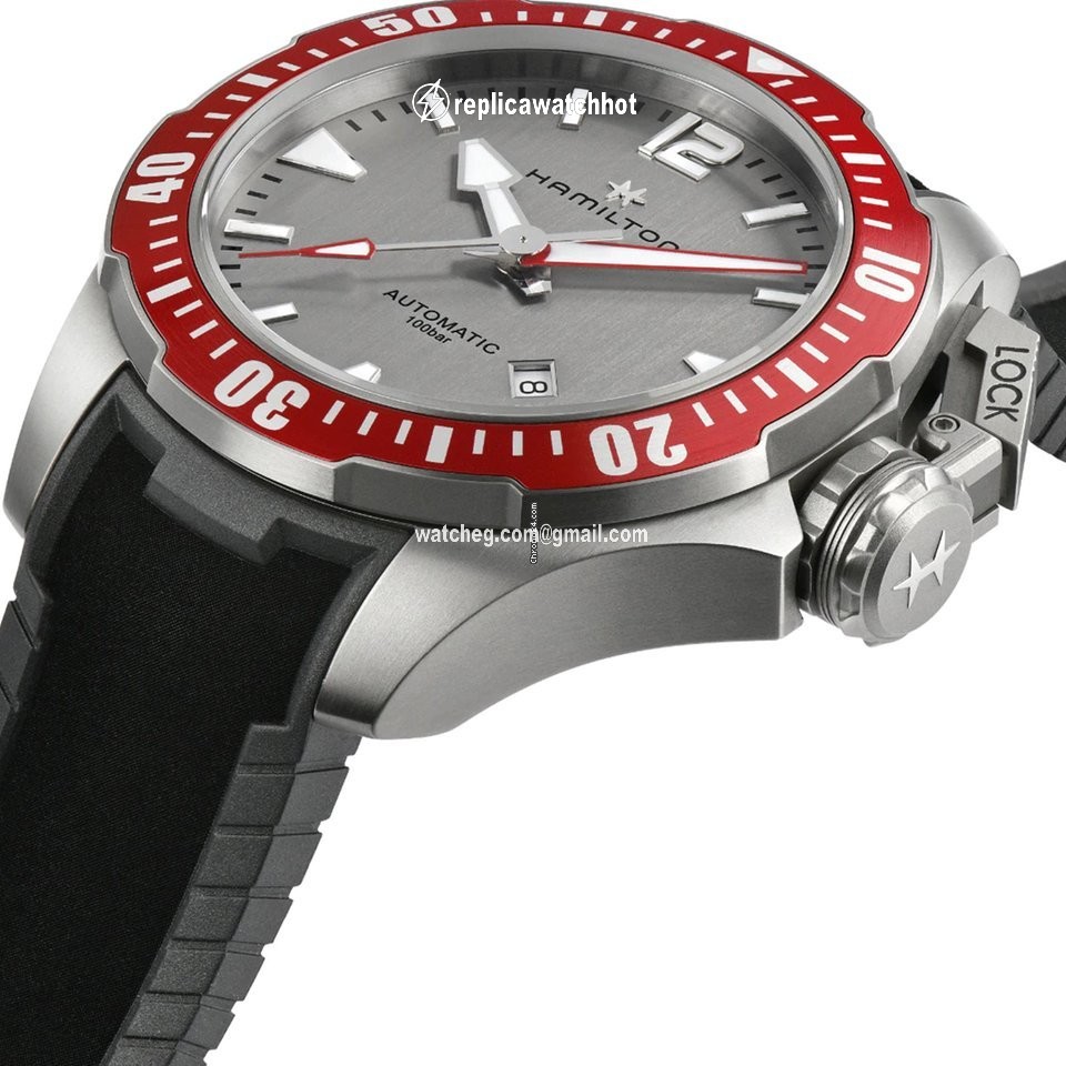 Hamilton Khaki Navy Frogman Mens watch Unisex Automatic Titanium H77805380 2