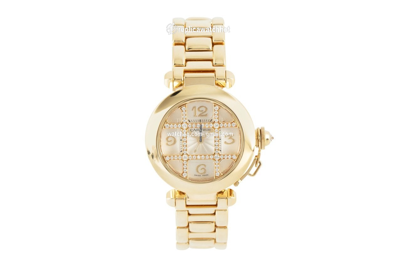 Cartier Pasha Womens watch Automatic Yellow gold 2399 2
