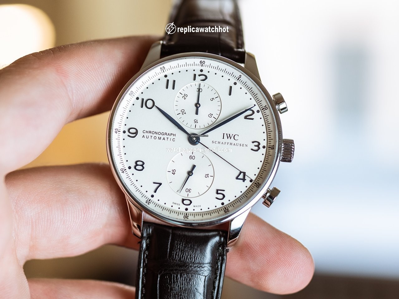 IWC Portuguese Chronograph Mens watch Unisex Automatic Steel 371417 2
