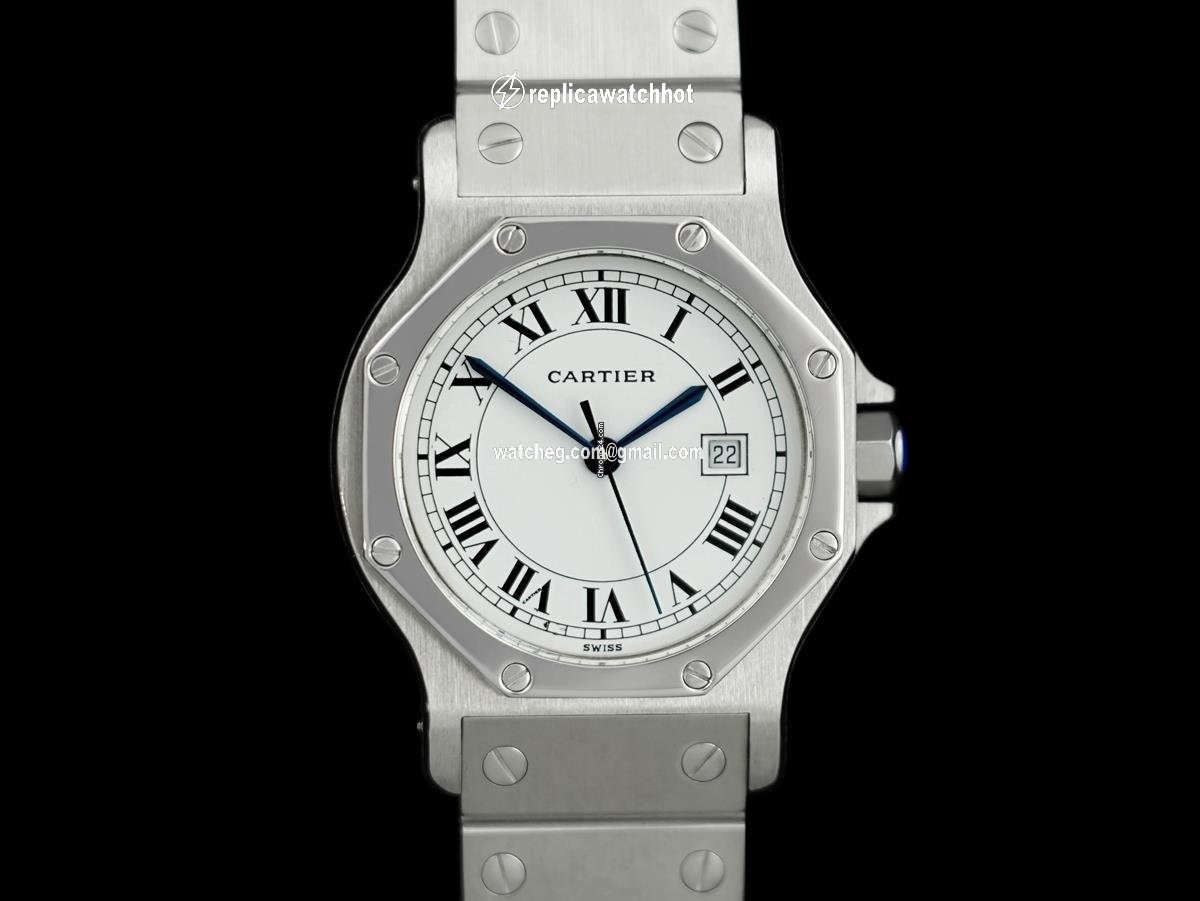 Cartier Santos Mens watch Unisex Automatic Steel 8241 2