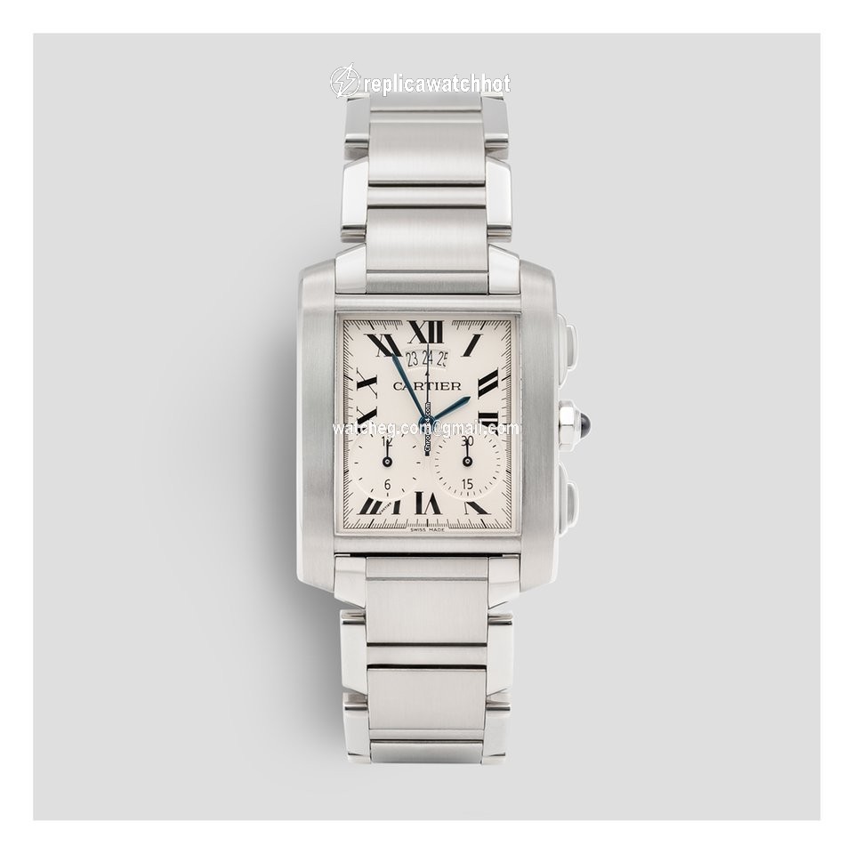 Cartier Tank Francaise Mens watch Unisex Quartz Steel 2653 2