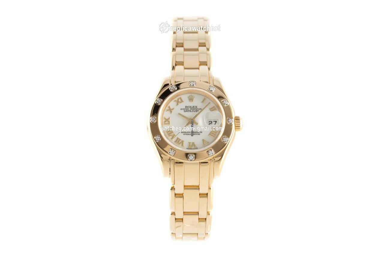 Rolex Lady-Datejust Pearlmaster Womens watch Yellow gold Automatic 69318 2